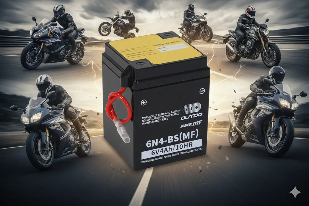 OUTDO 6N4-BS(MF) Motorcycle Battery