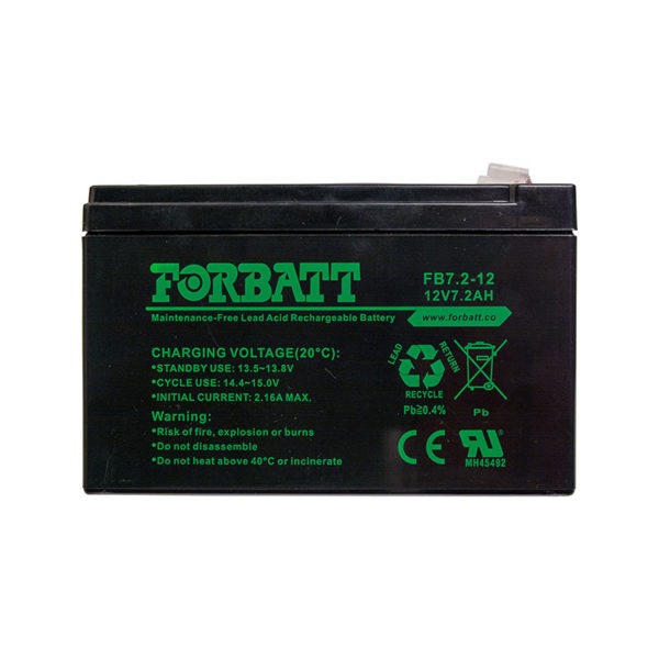 Forbatt AGM 12V VRLA 7.2AH+
