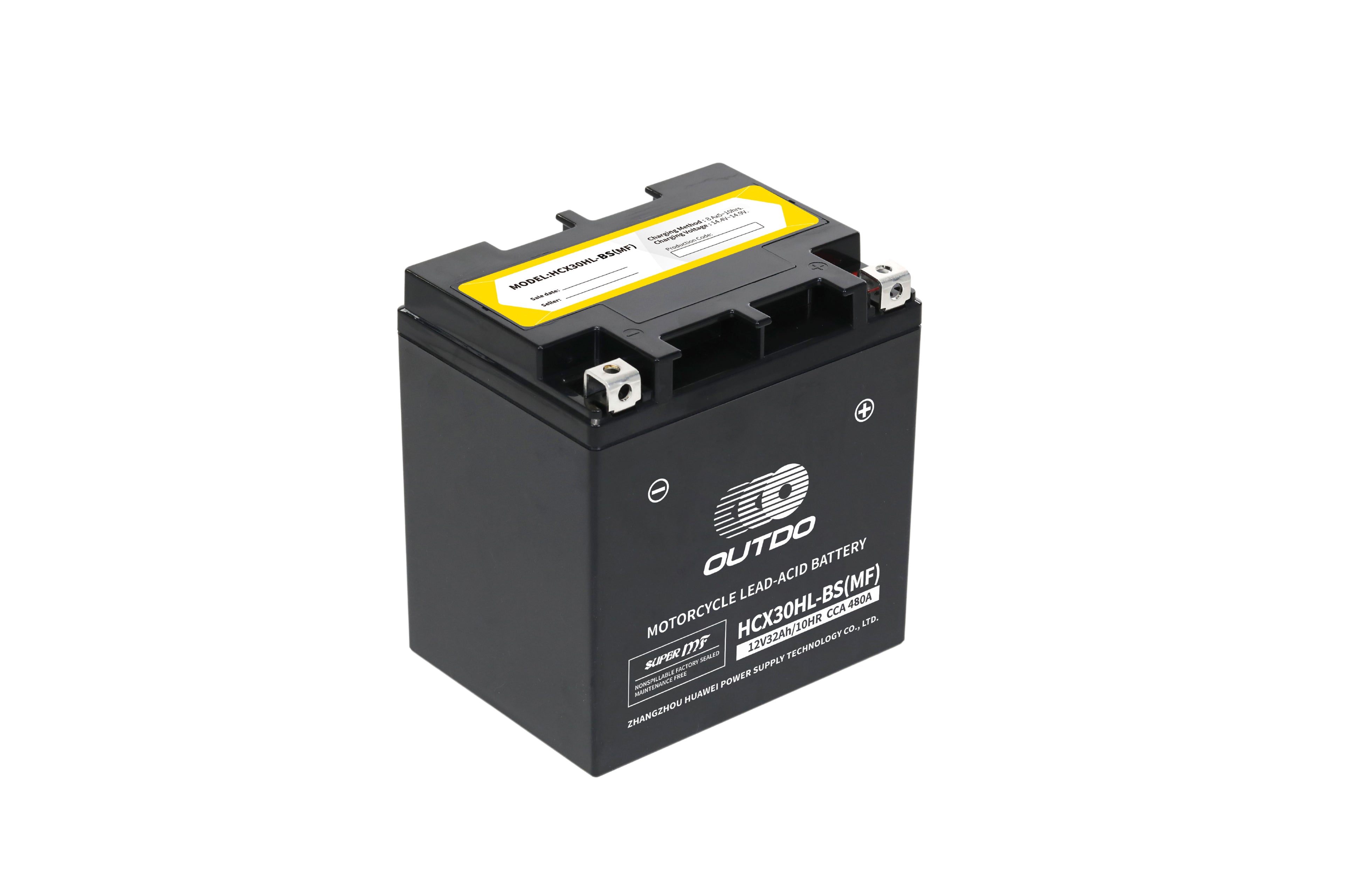 OUTDO HCX30HL-BS(MF) Motorcycle Battery
