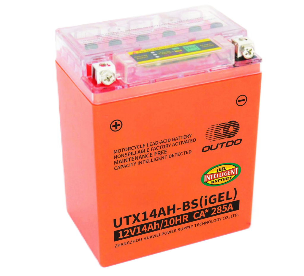 OUTDO UTX14AH-BS(iGEL) Motorcycle Battery