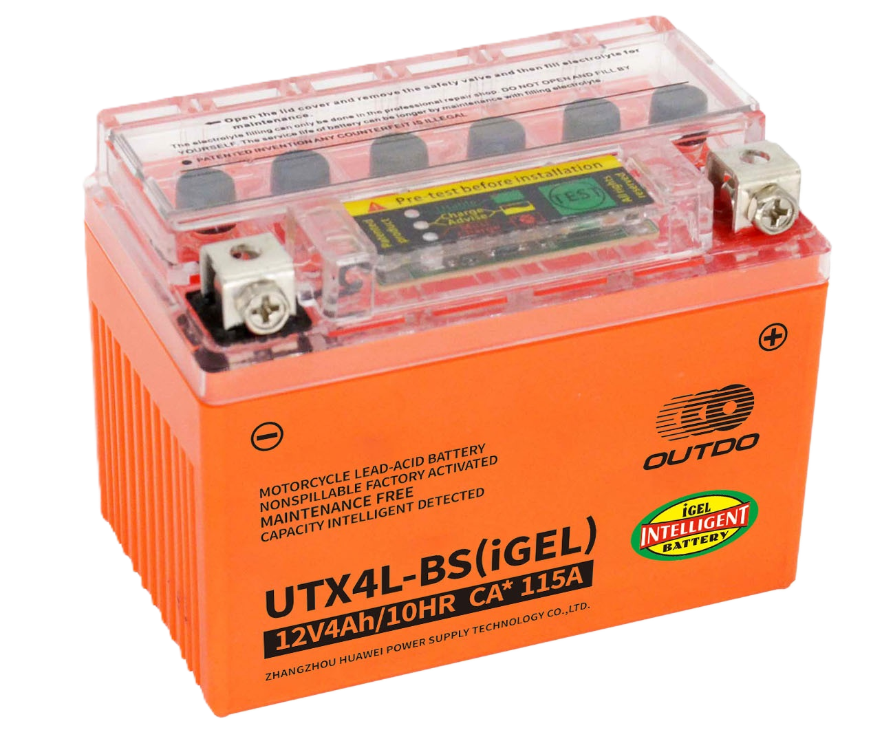 OUTDO UTX4L-BS(iGEL) Motorcycle Battery