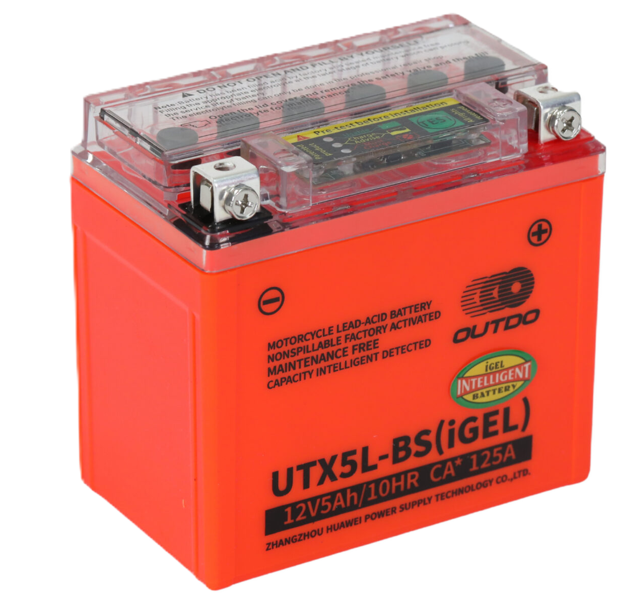 OUTDO UTX5L-BS(iGEL) Motorcycle Battery