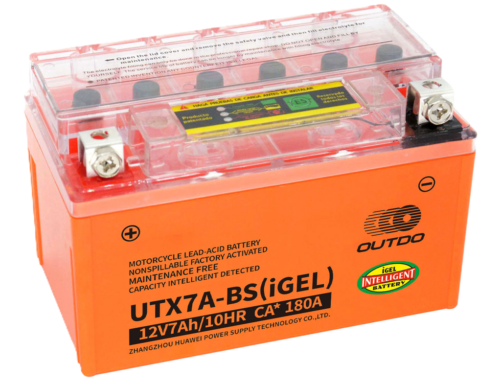 OUTDO UTX7A-BS(iGEL) Motorcycle Battery