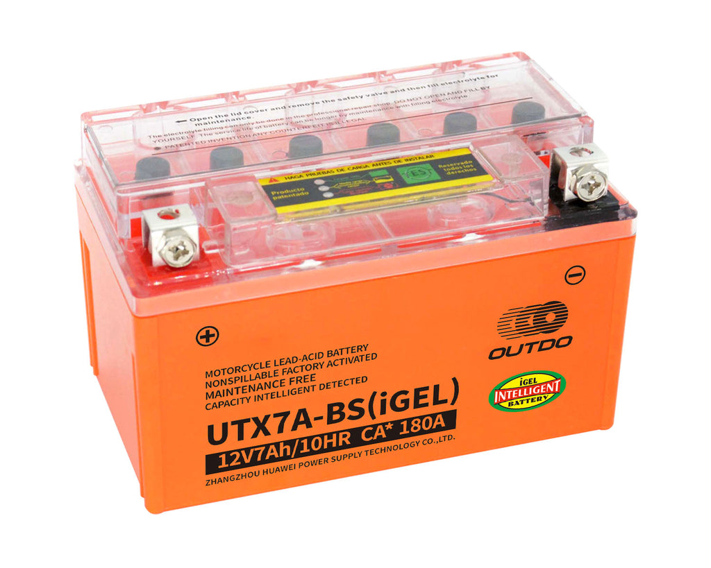 OUTDO UTX7L-BS(iGEL) Motorcycle Battery