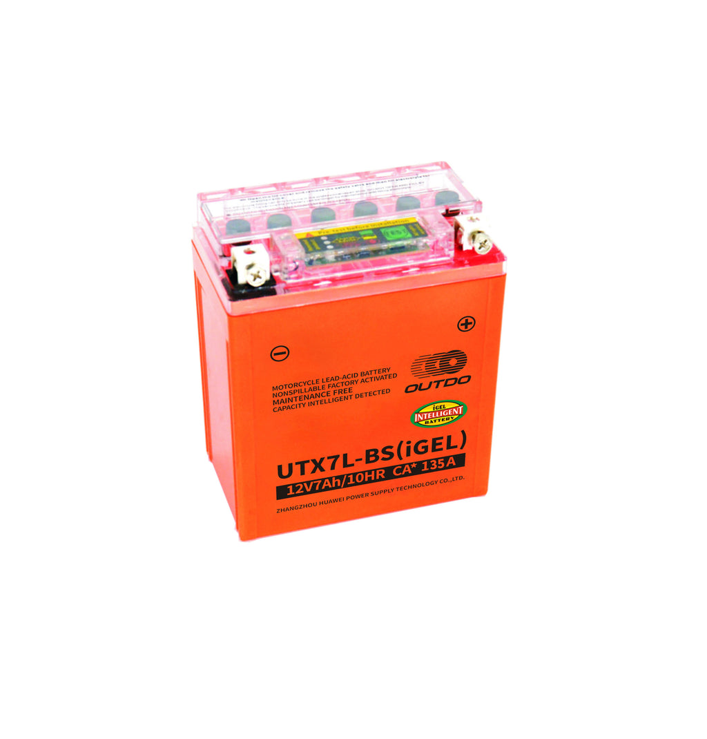 OUTDO UTX7L-BS(iGEL) Motorcycle Battery