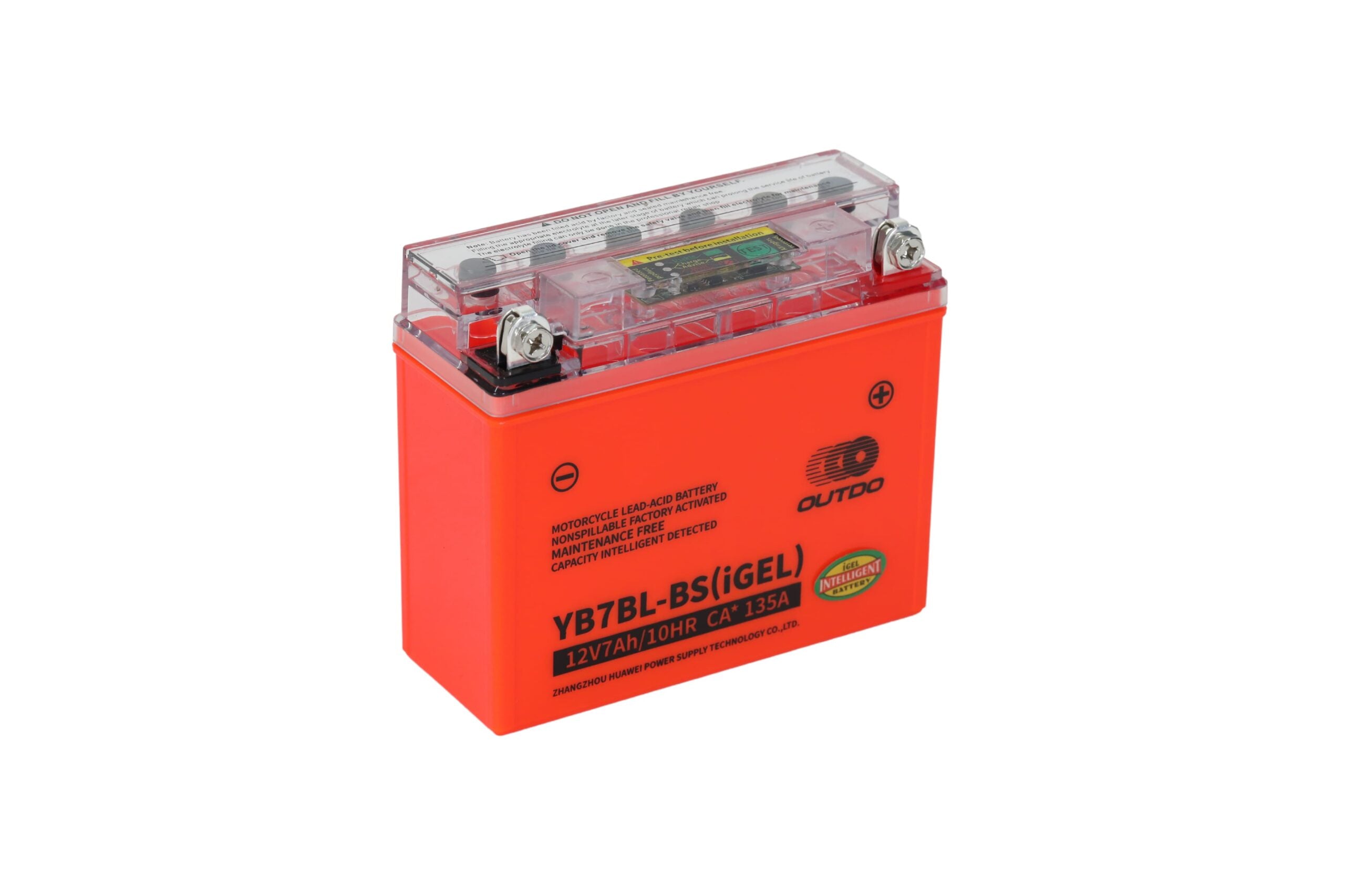 OUTDO YB7BL-BS(iGEL) Motorcycle Battery